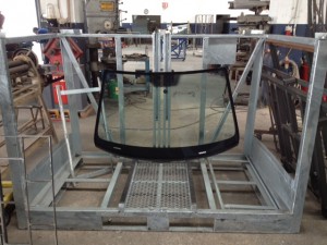 Construimos contentores metálicos, este é para vidro automóvel